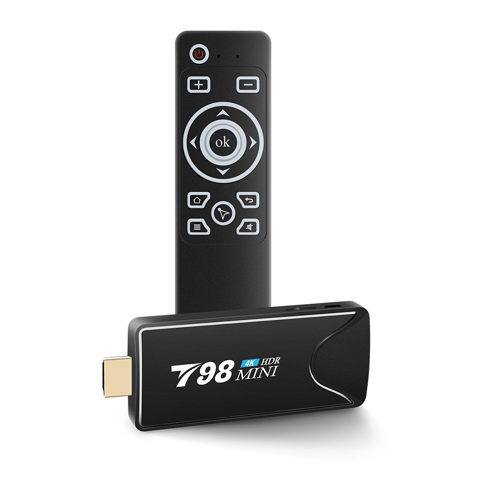 The cheapest android tv stick T98 mini Android 10 Mini PC 2GB 8gb 16gb 32gb Rk3318 android TV dongle WiFi BT 4K HD