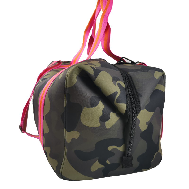 Wholesale Large Fashion Storage Organizer Foldable Luxury Travel Sublimation Sport Outdoor Womens Neoprene Camo Duffle Bag