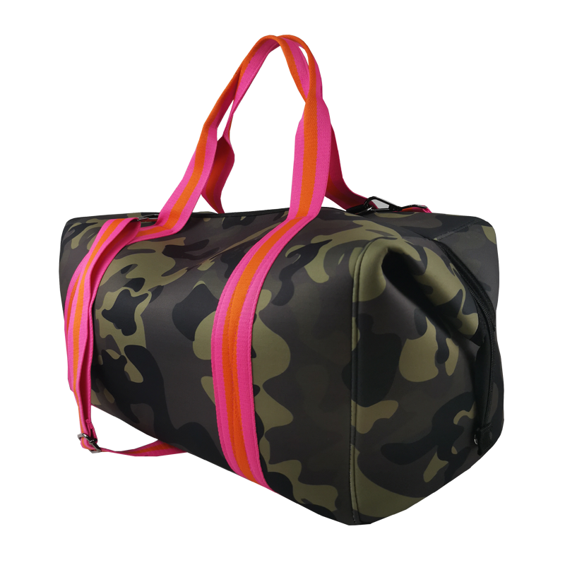 Wholesale Large Fashion Storage Organizer Foldable Luxury Travel Sublimation Sport Outdoor Womens Neoprene Camo Duffle Bag