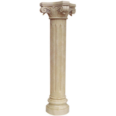 Garden Capital Roman Home Gate Decorative Pillar Design Natural Big Solid Round Granite Stone Column