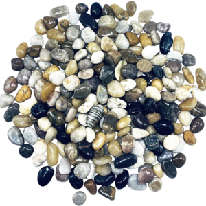 Green Oval Natural River Rock Landscape Decorative Beach Mix Pebble Polished Gravel for Garden Park Aquariums Home Decor