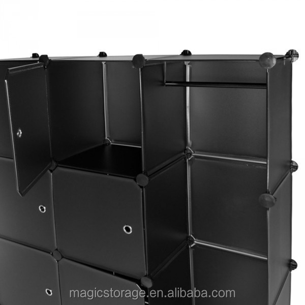 Fashionable DIY office 12 cubes plastic storage cabinet