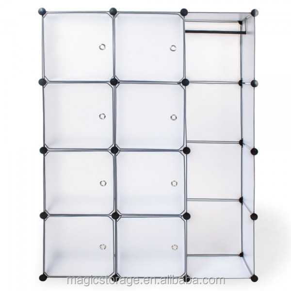 New style living room DIY plastic closet wardrobe plastic cabinet storage cubes