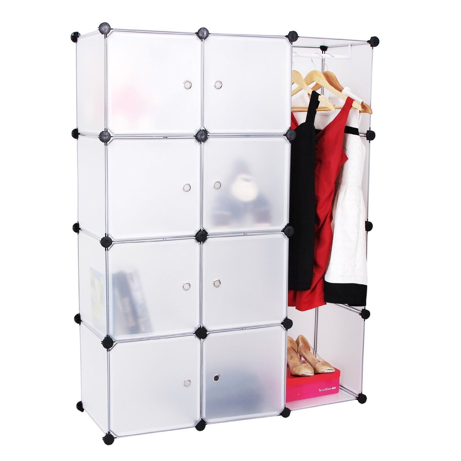 New style living room DIY plastic closet wardrobe plastic cabinet storage cubes