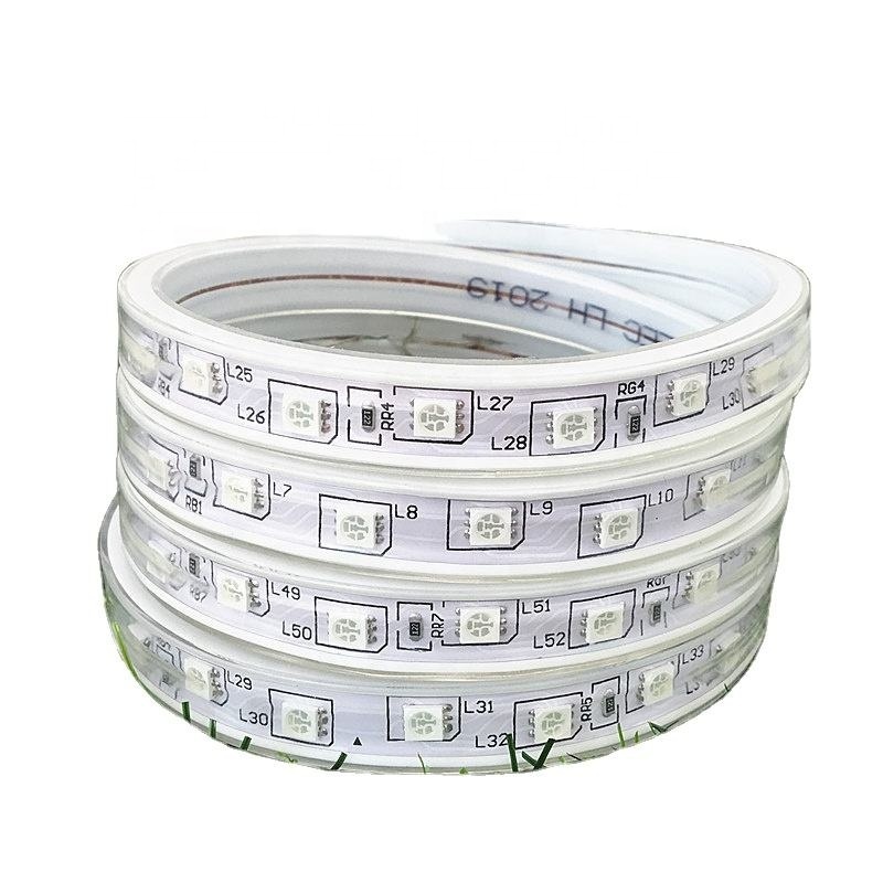 GMXX002 FPCB strip light 220V SMD 5050 60led/m led strip light 8mm waterproof rgb led strip light