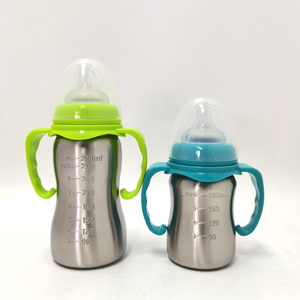 304 stainless steel Sippy baby cup For Toddlers  Learner Cup with Handle for Babies Water Bottle for Baby