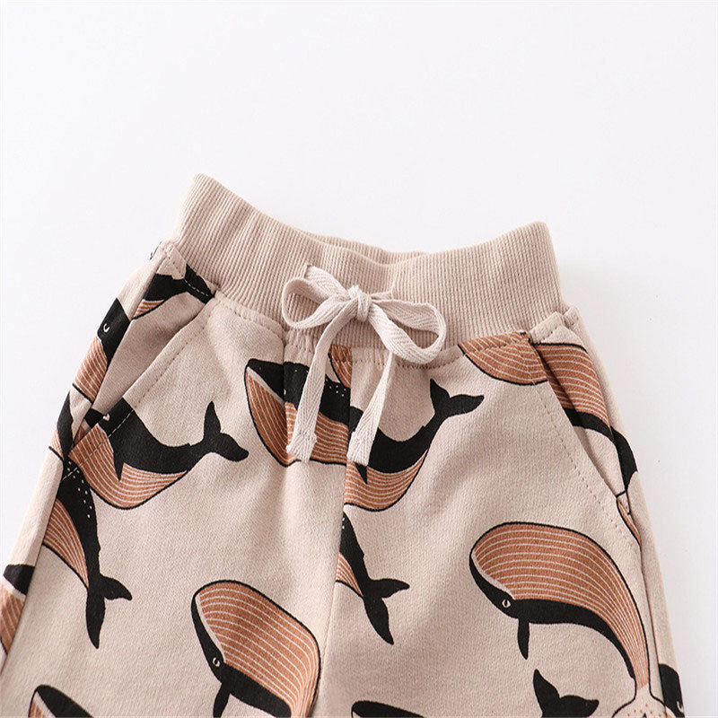 Summer Baby Shorts With Whale Print Hot Selling Short Pants Drawstring Hot  Trousers