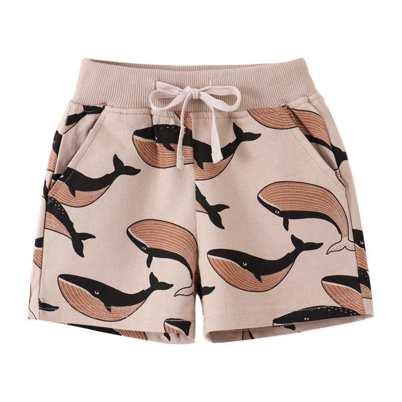 Summer Baby Shorts With Whale Print Hot Selling Short Pants Drawstring Hot  Trousers