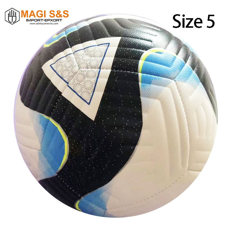 High Quality Black Soccer Balls Official Size 5 Soft PU Goal Team Match Ball Outdoor Footballs Soccer