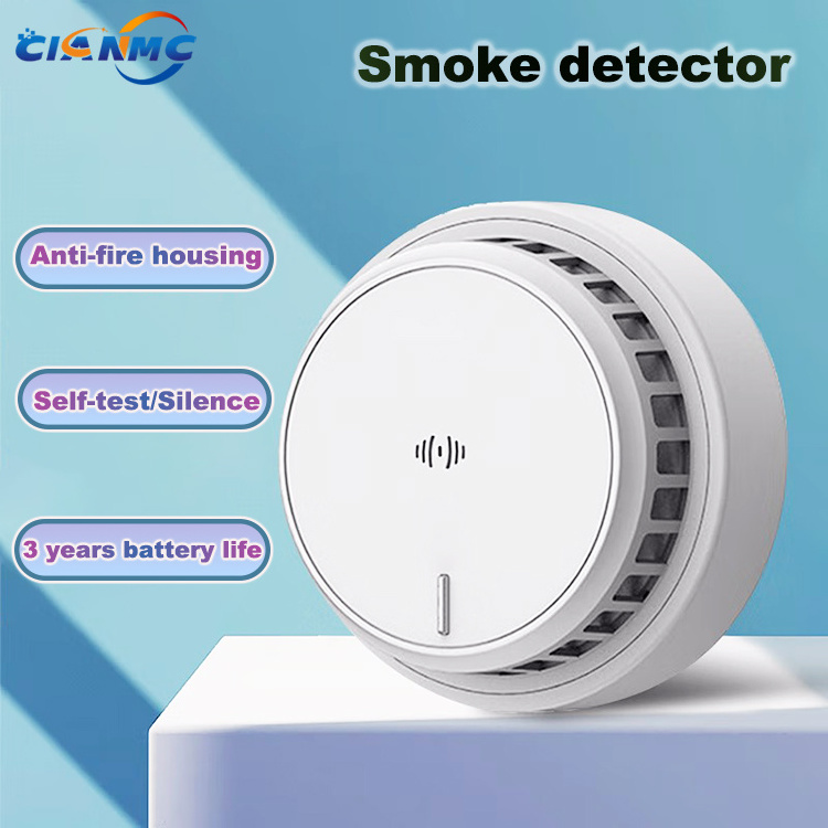 China Factory Supply Plastic Cover Fire Cigarette Smoke And Carbon Monxide Alarm Detector Powered By 2pcs AAA battery