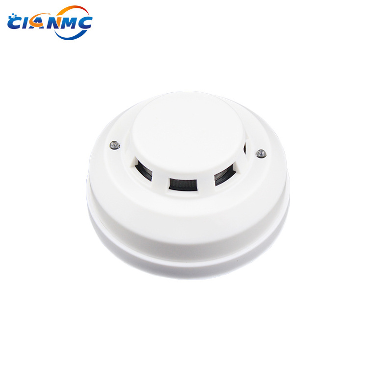 Photoelectric Fire Alarm Cigarette 12V 24V Smoke Detector 2/3/4 Wires With Relay Output