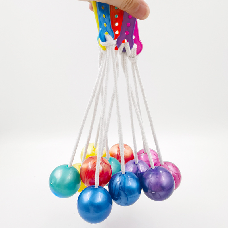 Kid Lato Lato Hand Shake Ball Clackers Children Decompress Tether Bouncing Balls Toy Indonesia President Play