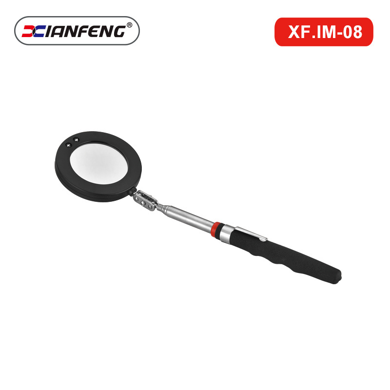 Telescoping Inspection Mirror with LED Telescopic Detection Lens Inspection Hand Tool