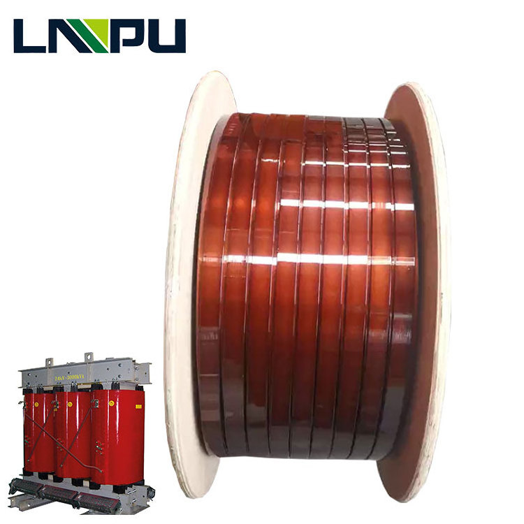 0.2--10.0mm Polyimide Enameled Aluminum Wire Class 220/240 Swg Awg Enameled Aluminum Flat Wire Coil Roll