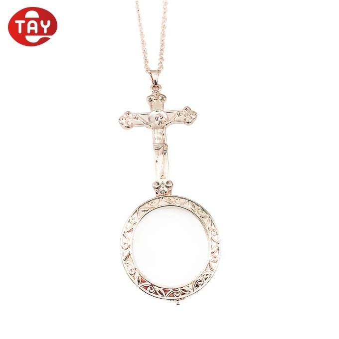 NEW christian pendant necklace magnifier loupe jewelry