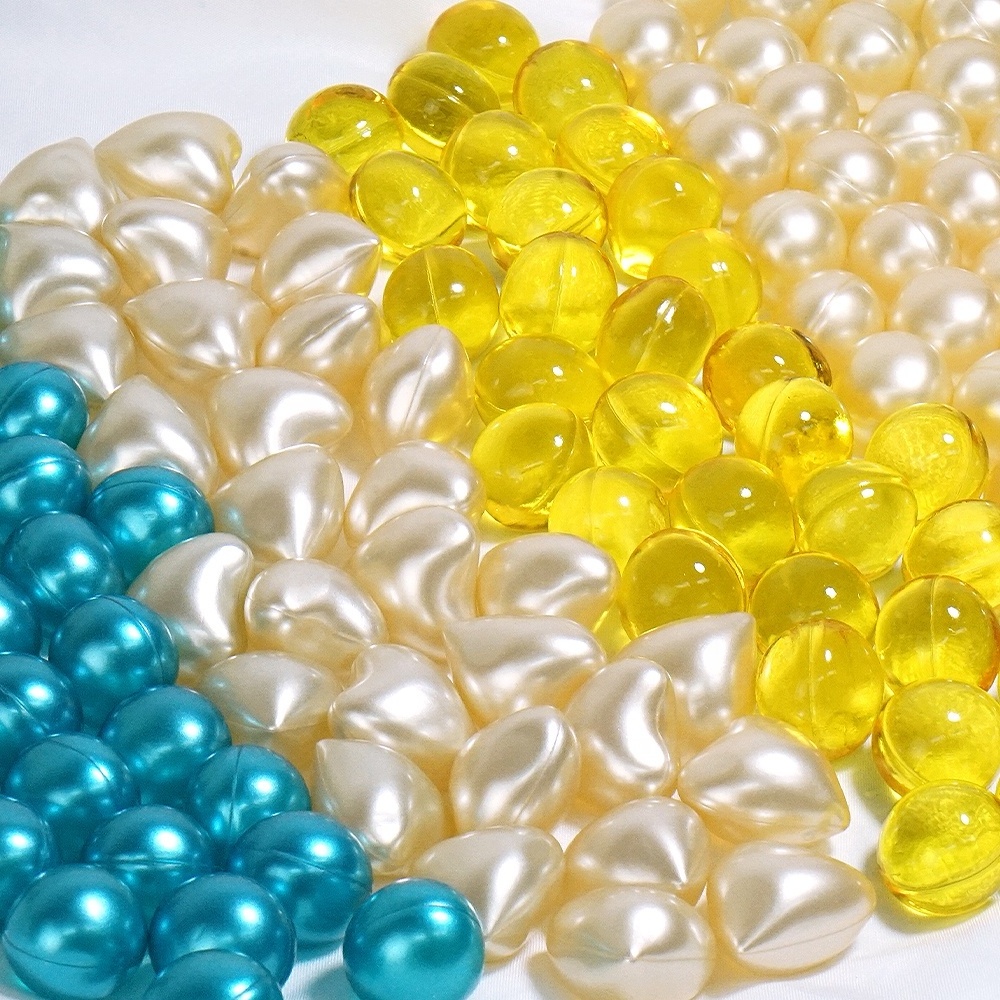 Bath Beads Wholesale Bulk Round Heart Shape Bath Pearls Capsule Scented Bath Oil Beads