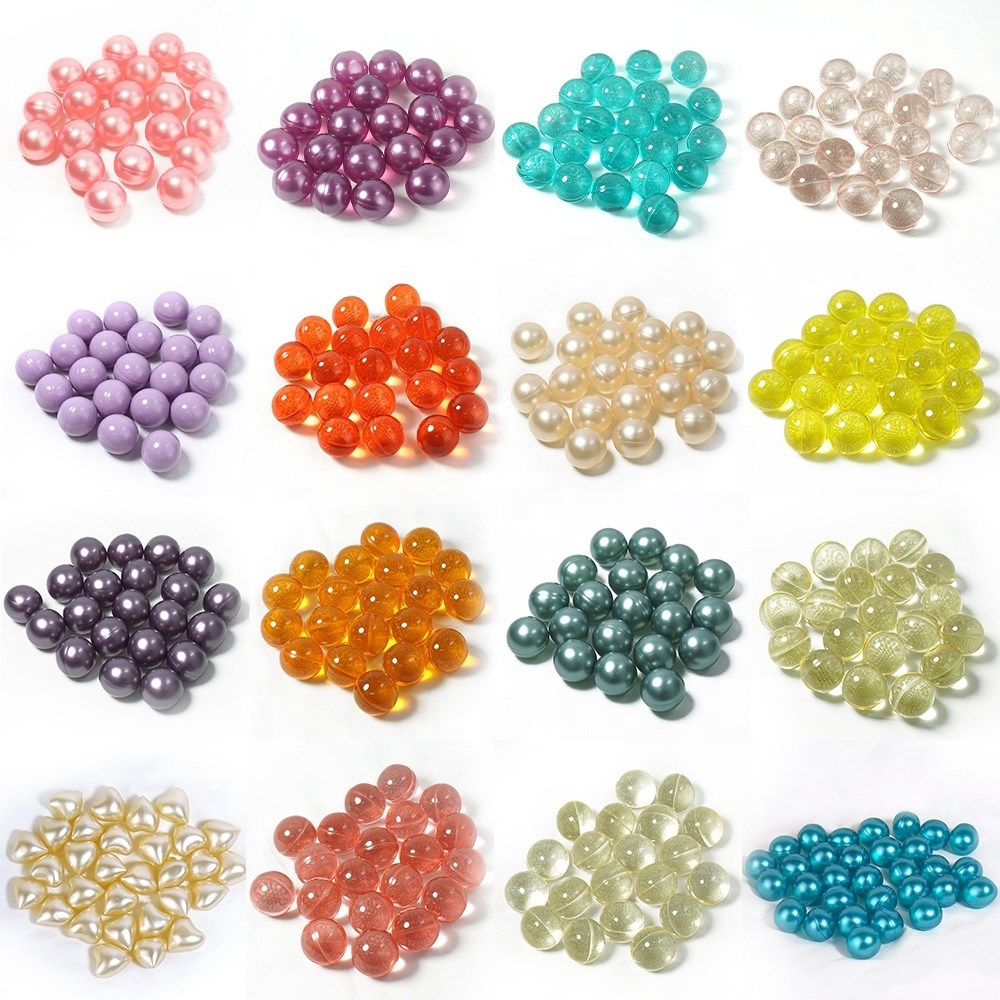 Bath Beads Wholesale Bulk Round Heart Shape Bath Pearls Capsule Scented Bath Oil Beads