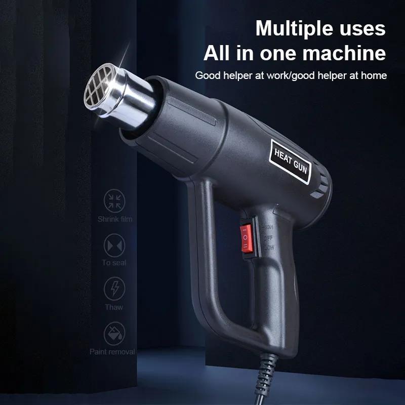 NEW Model Electric 2000W Hot Air Gun Temperature Controlled Building Heat Guns Soldering Adjustable Thermal Power Tool Cool