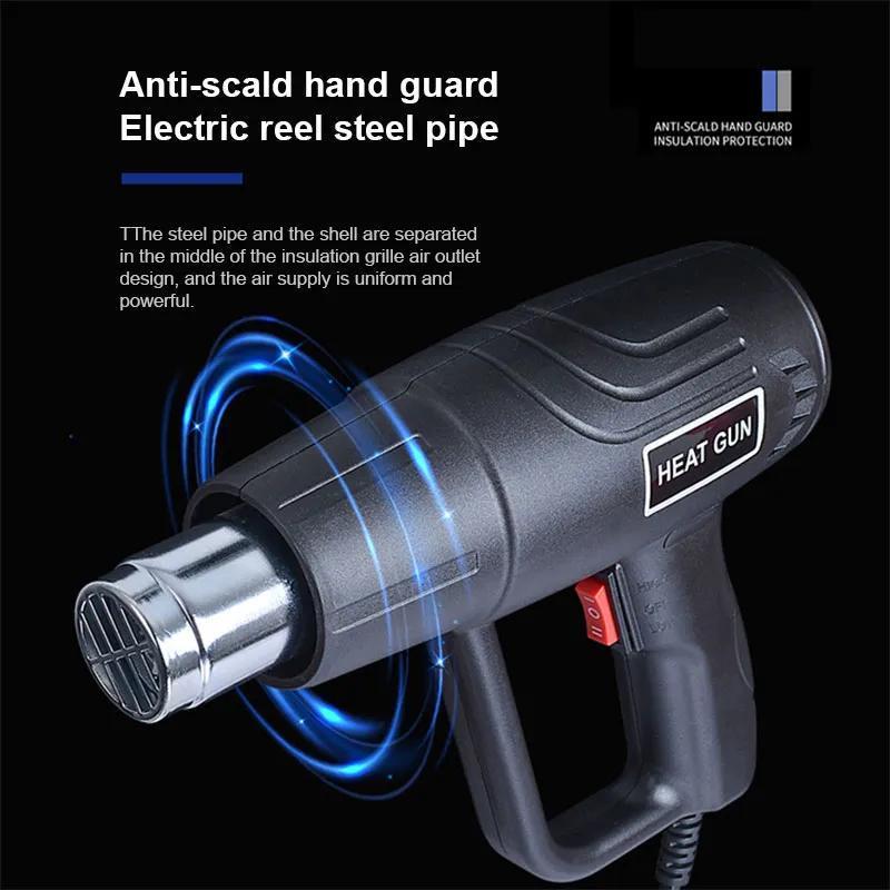 NEW Model Electric 2000W Hot Air Gun Temperature Controlled Building Heat Guns Soldering Adjustable Thermal Power Tool Cool