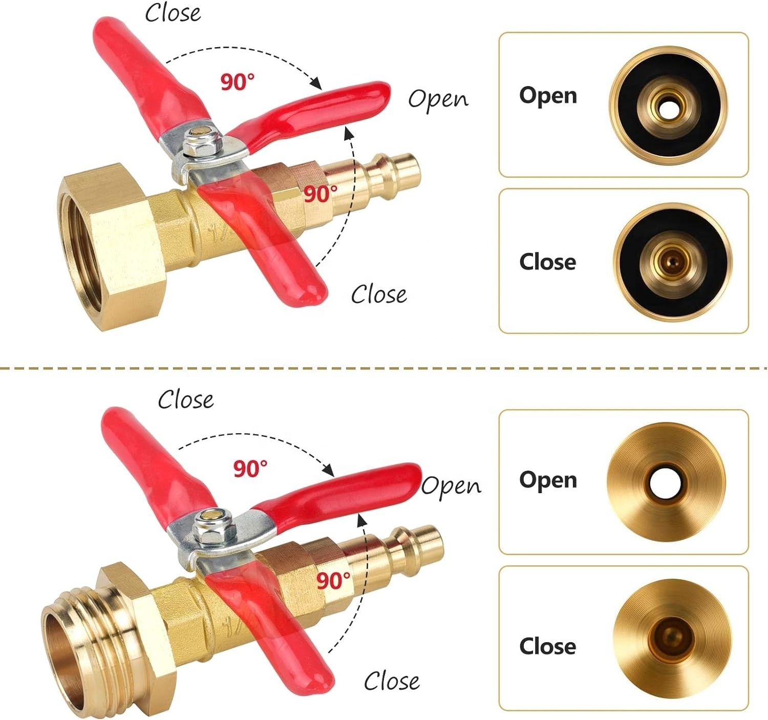 RV Winterize Blowout Adapter with 1/4