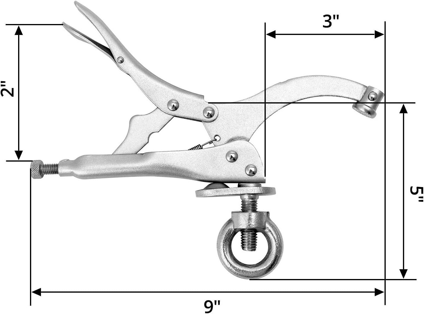 9inch Drill Press Locking Clamp, Fix Clamp, Strong Gripping Clip Drill Press Vice