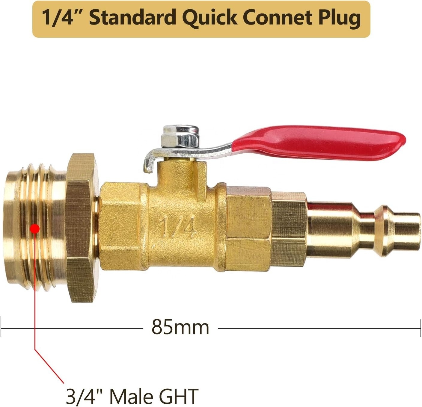 RV Winterize Blowout Adapter with 1/4