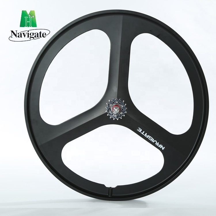 700C tri-spoke magnesium alloy bike wheel fixed gear bicycle wheels rim