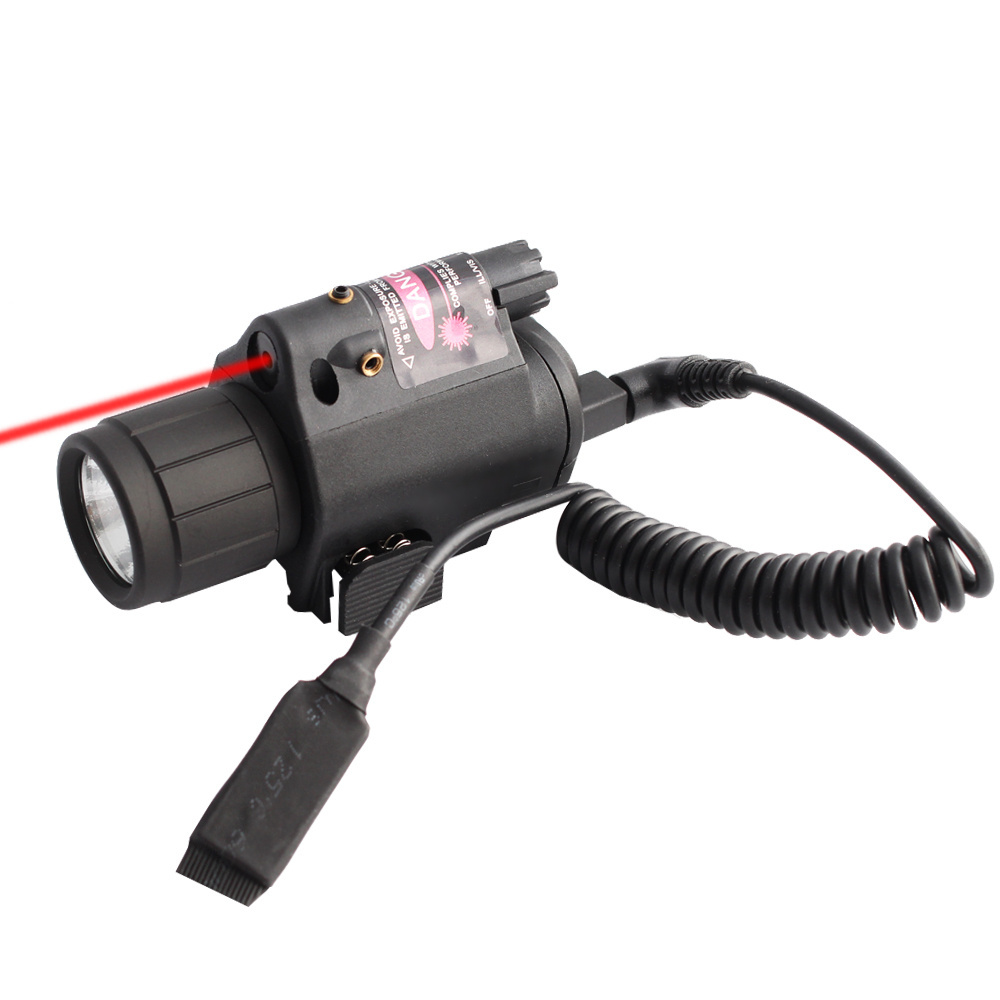 MAGORUI LED Light Flashlight with Remote Switch Red Dot Laser Sight Light for 20mm