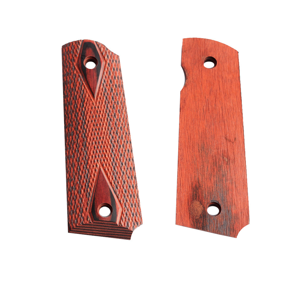 MAGORUI 2Pieces Tactics  High Polished Wood Grips custom Grips CNC Material