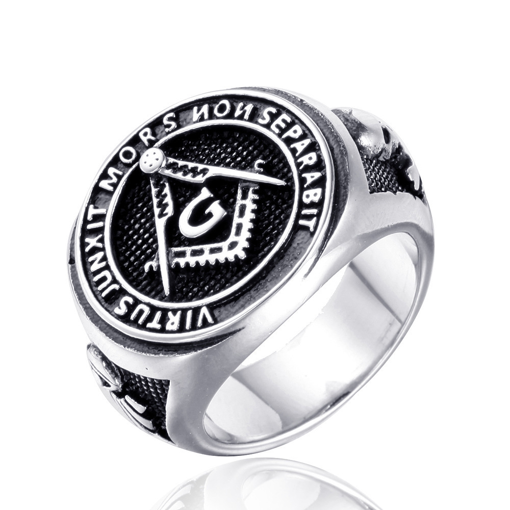 Custom Master Mason Signet Wholesale Vintage Women Stainless Syeel Wedding Cheap Championship Gold Plated Masonic Ring For Men