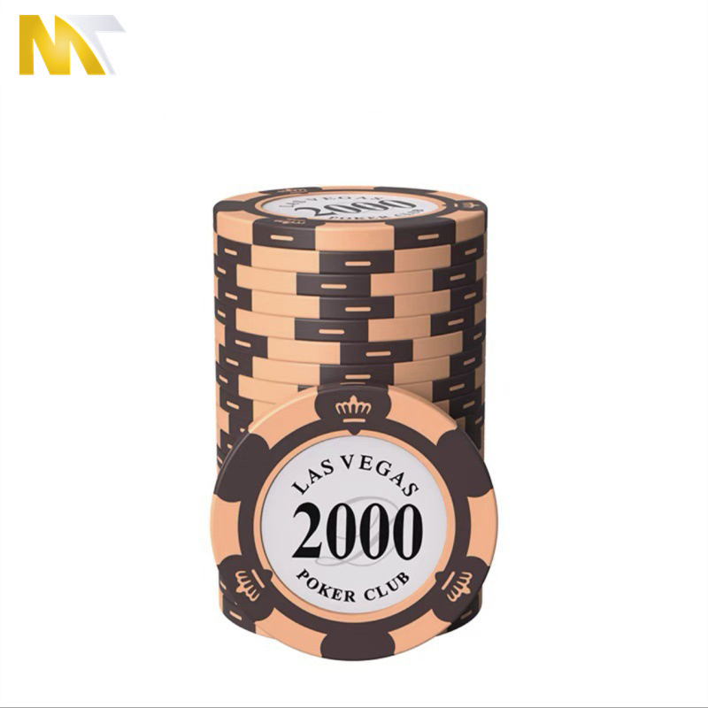 Wholesale Custom Logo High Quality Sublimation Blank 300 500 1000 Abs Ceramic Clay Professional Poker Chips Set