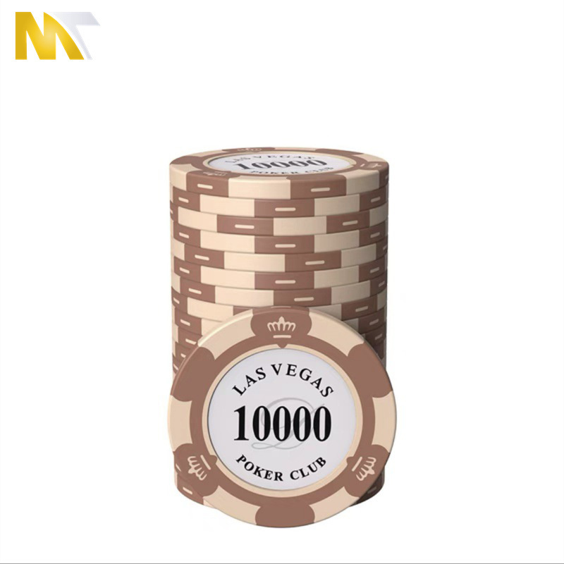 Wholesale Custom Logo High Quality Sublimation Blank 300 500 1000 Abs Ceramic Clay Professional Poker Chips Set