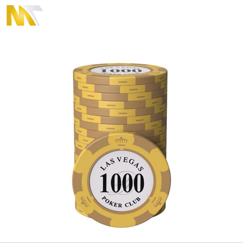 Wholesale Custom Logo High Quality Sublimation Blank 300 500 1000 Abs Ceramic Clay Professional Poker Chips Set