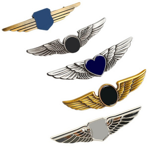 Custom Metal Pin 3D Design Pilot Wings Pin Badge