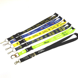 Manufacturer Wholesale Kpop Kawaii Custom Logo Printed Badge Plain Sublimation Lanyard