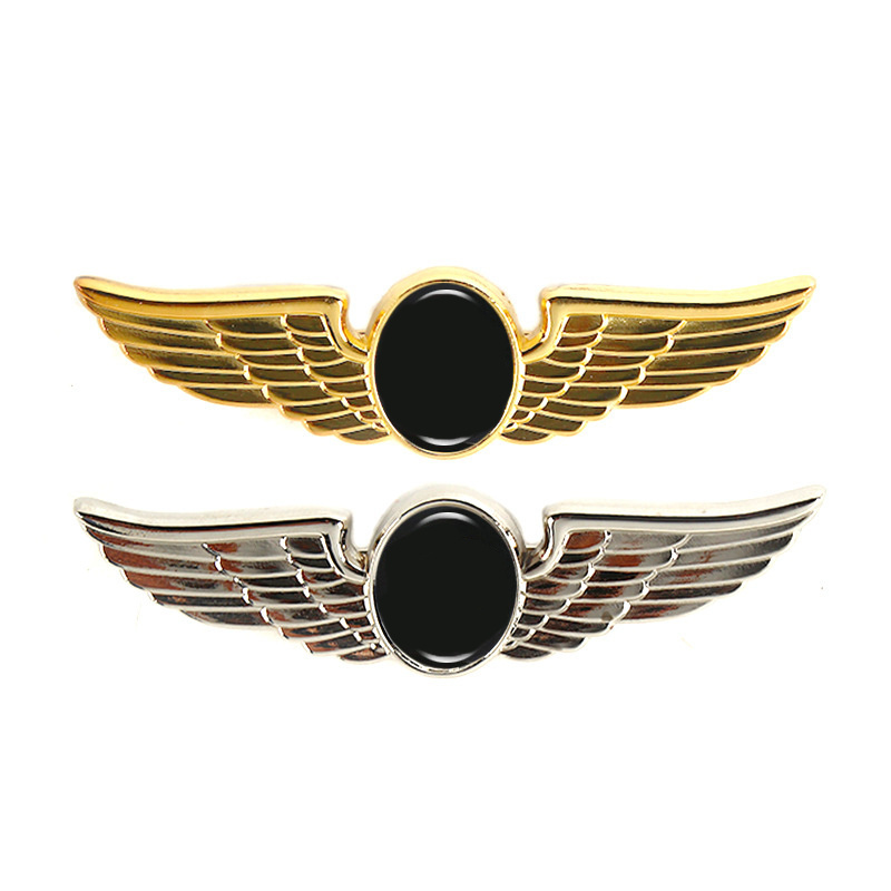 Custom Metal Pin 3D Design Pilot Wings Pin Badge