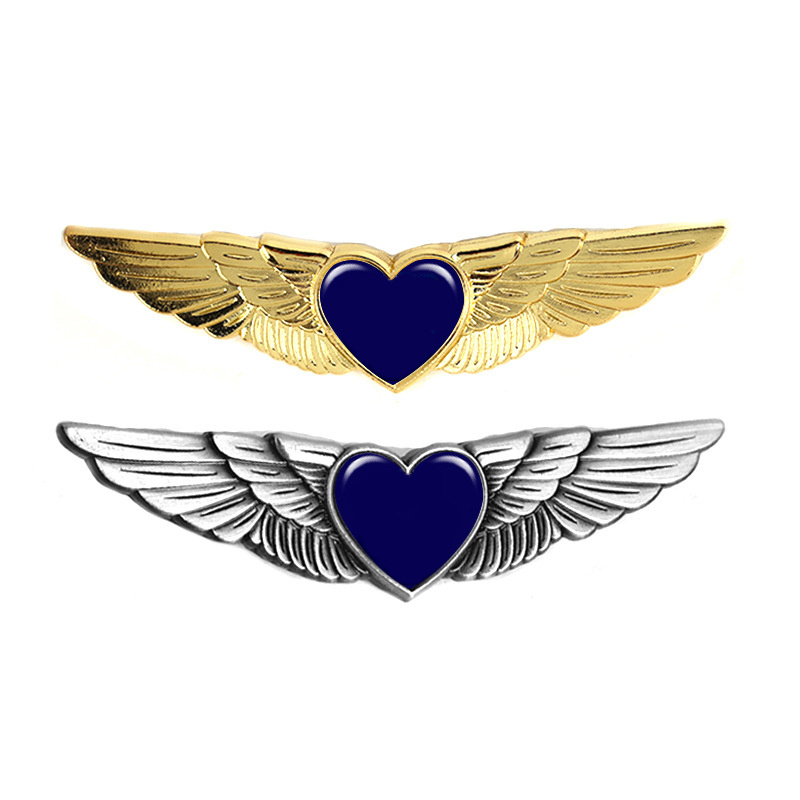 Custom Metal Pin 3D Design Pilot Wings Pin Badge