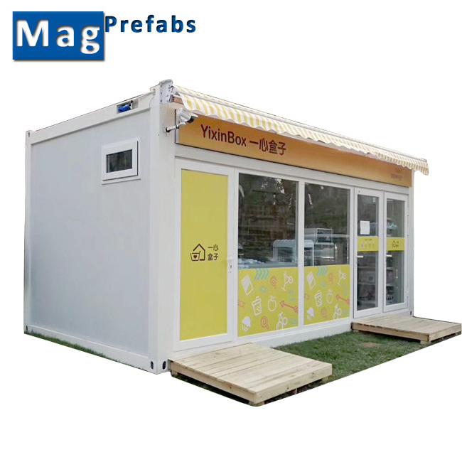 Low Cost Portable Container Van House for Food Kiosk