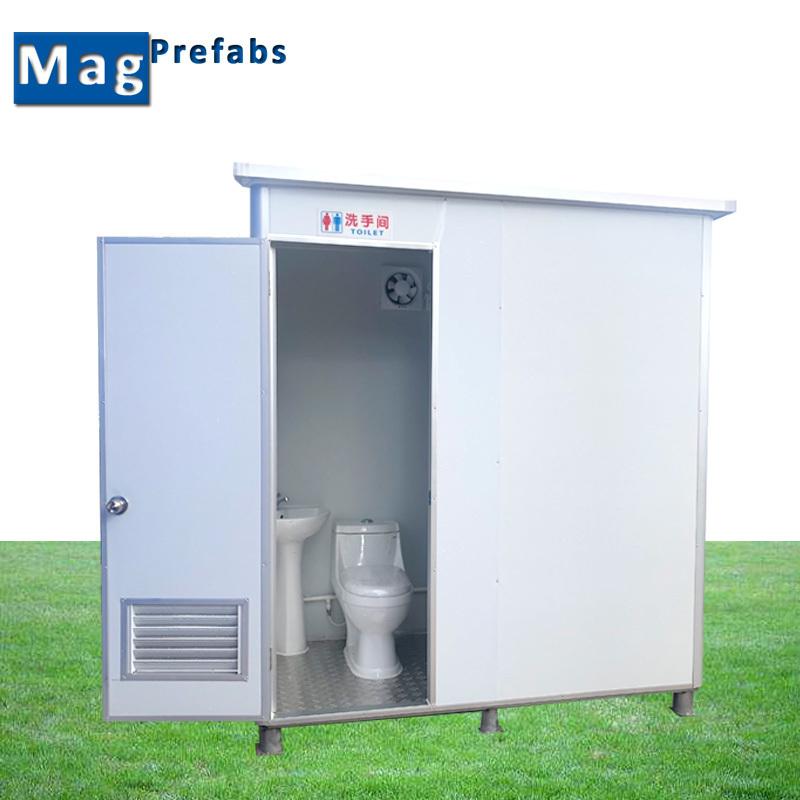 Trailer Prefab Mobile Temporary Reused Public Mobile Bathroom Sanitary Portable Toilet