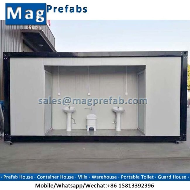 20ft Prefab Container Portable Public Toilet Cabin Unit Bathroom Pod