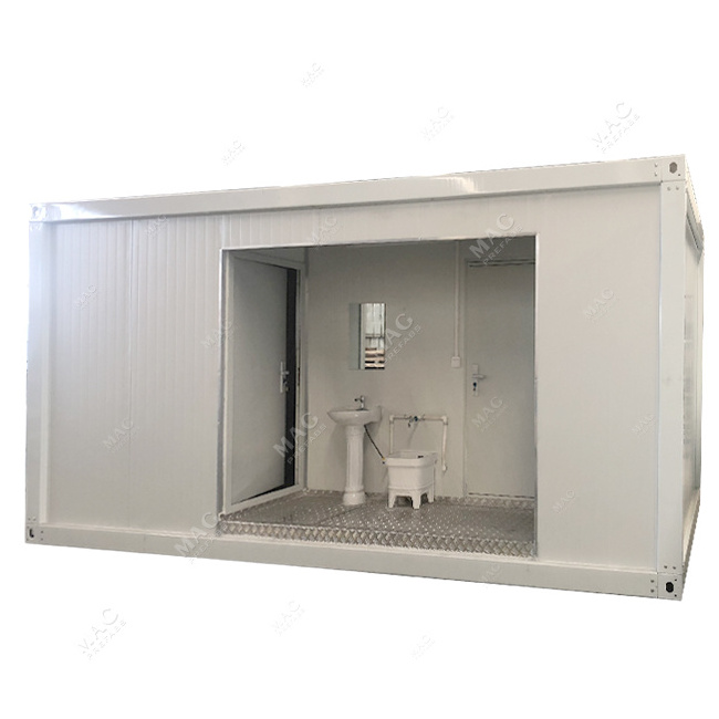 Prefabricated container restroom toilet portable camping container bathroom pod