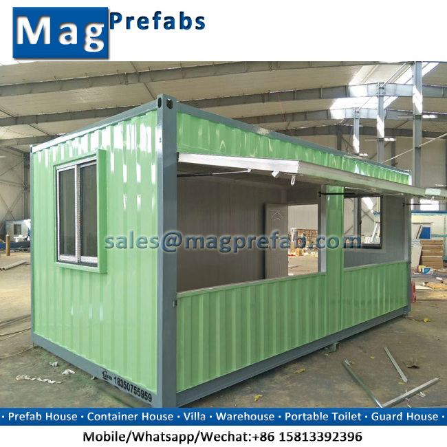 Low Cost Portable Container Van House for Food Kiosk