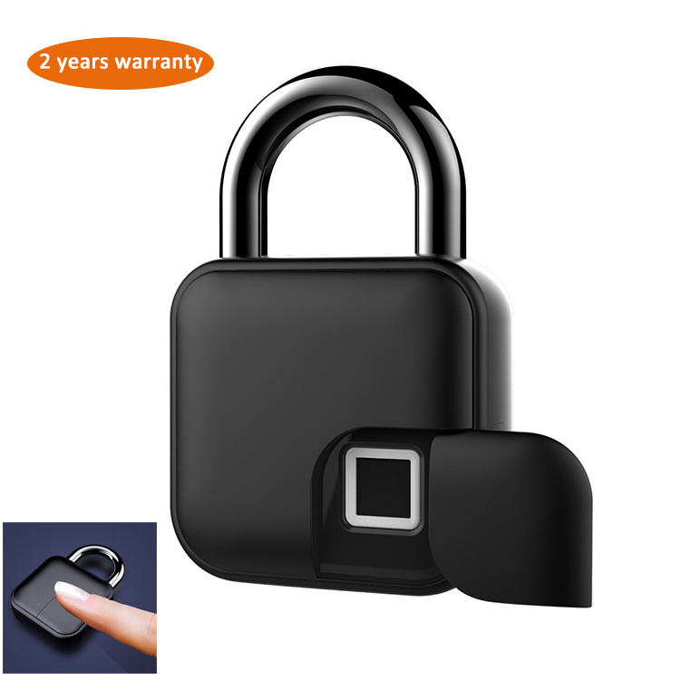 Factory Original Brand New IP65 Tuya App Smart Biometric Fingerprint Padlock L3+ Smart Digital Alarm Fingerprint Pad Lock