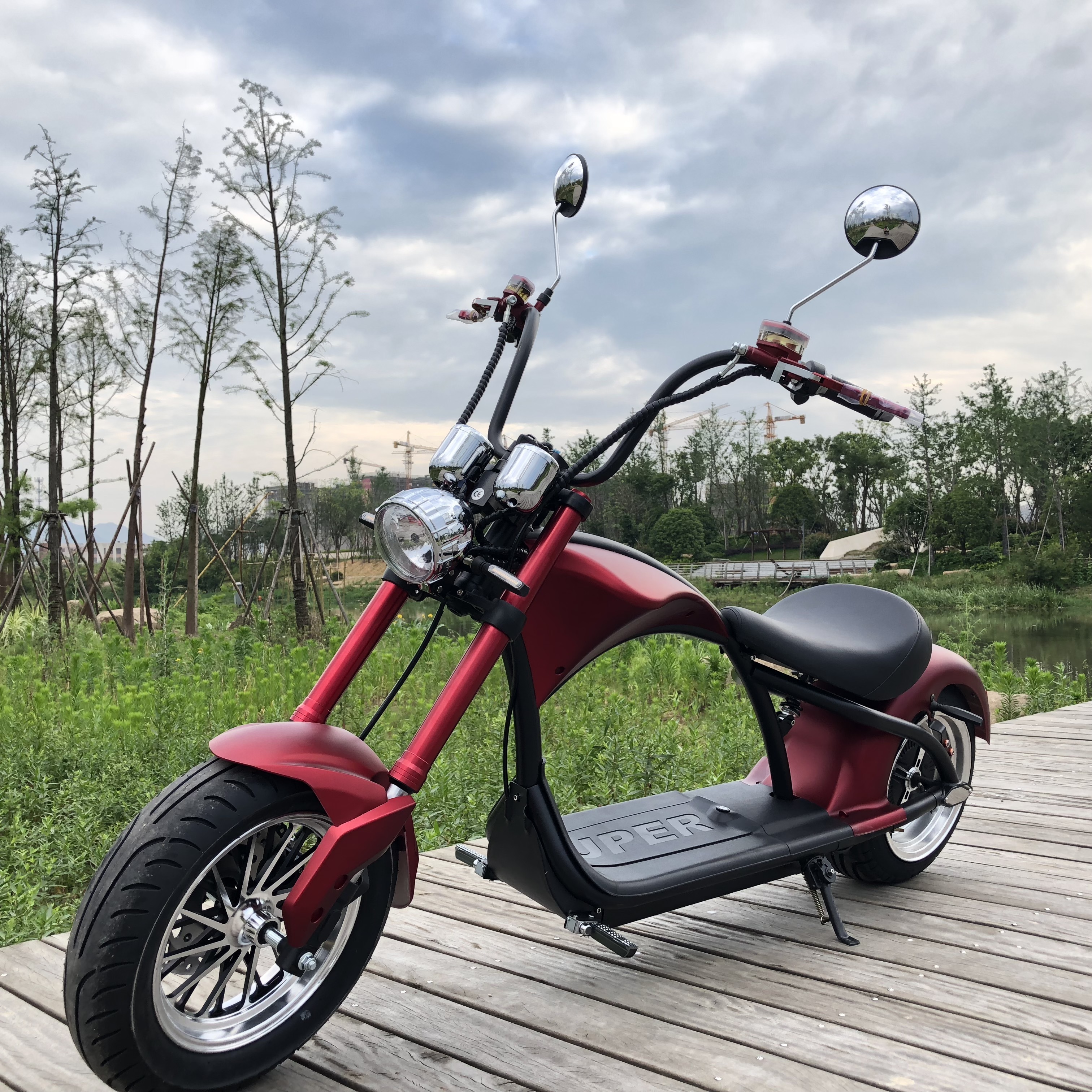 EEC COC three wheel moped Electric Scooter with sidecar