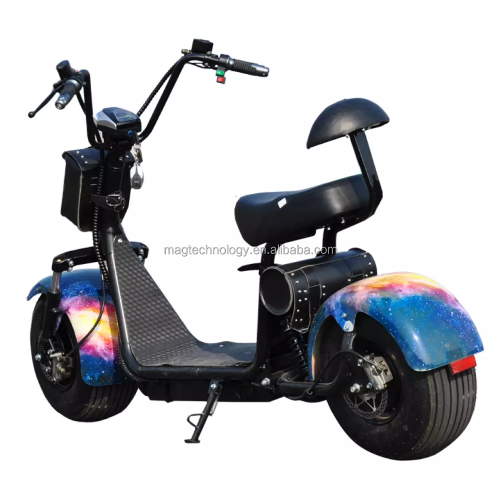 Adult Electric Scooter 2 Wheels Electric motorcycle Factory Citycoco with front suspension shock