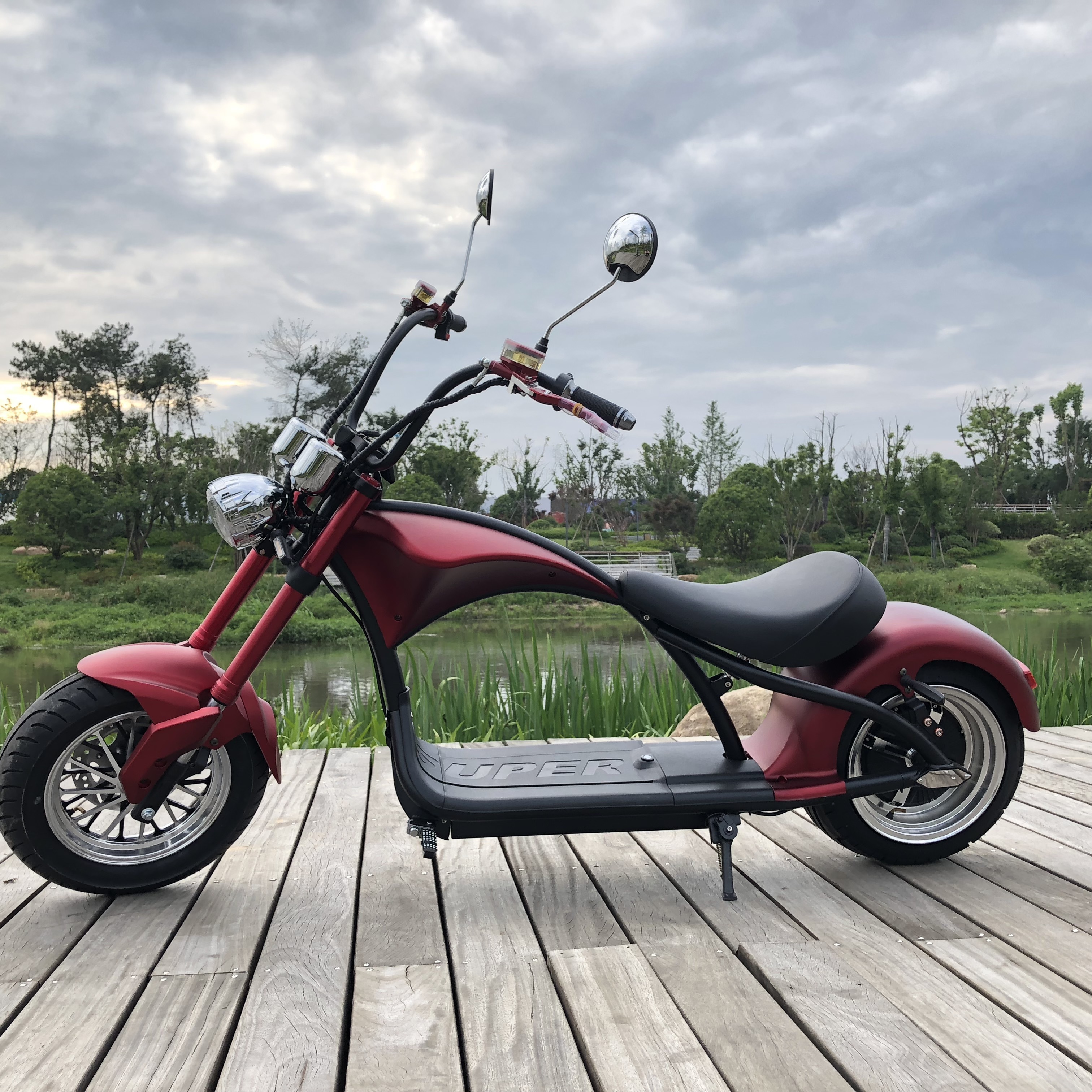 EEC COC three wheel moped Electric Scooter with sidecar