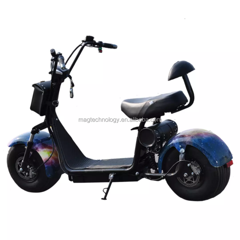 Adult Electric Scooter 2 Wheels Electric motorcycle Factory Citycoco with front suspension shock