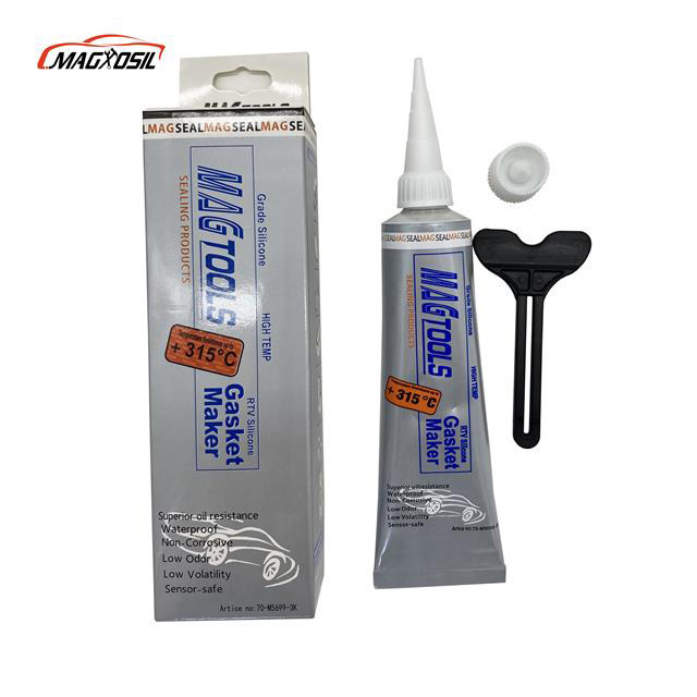 Magxosil 85g grey or red color High-Temp RTV Silicone Gasket Maker