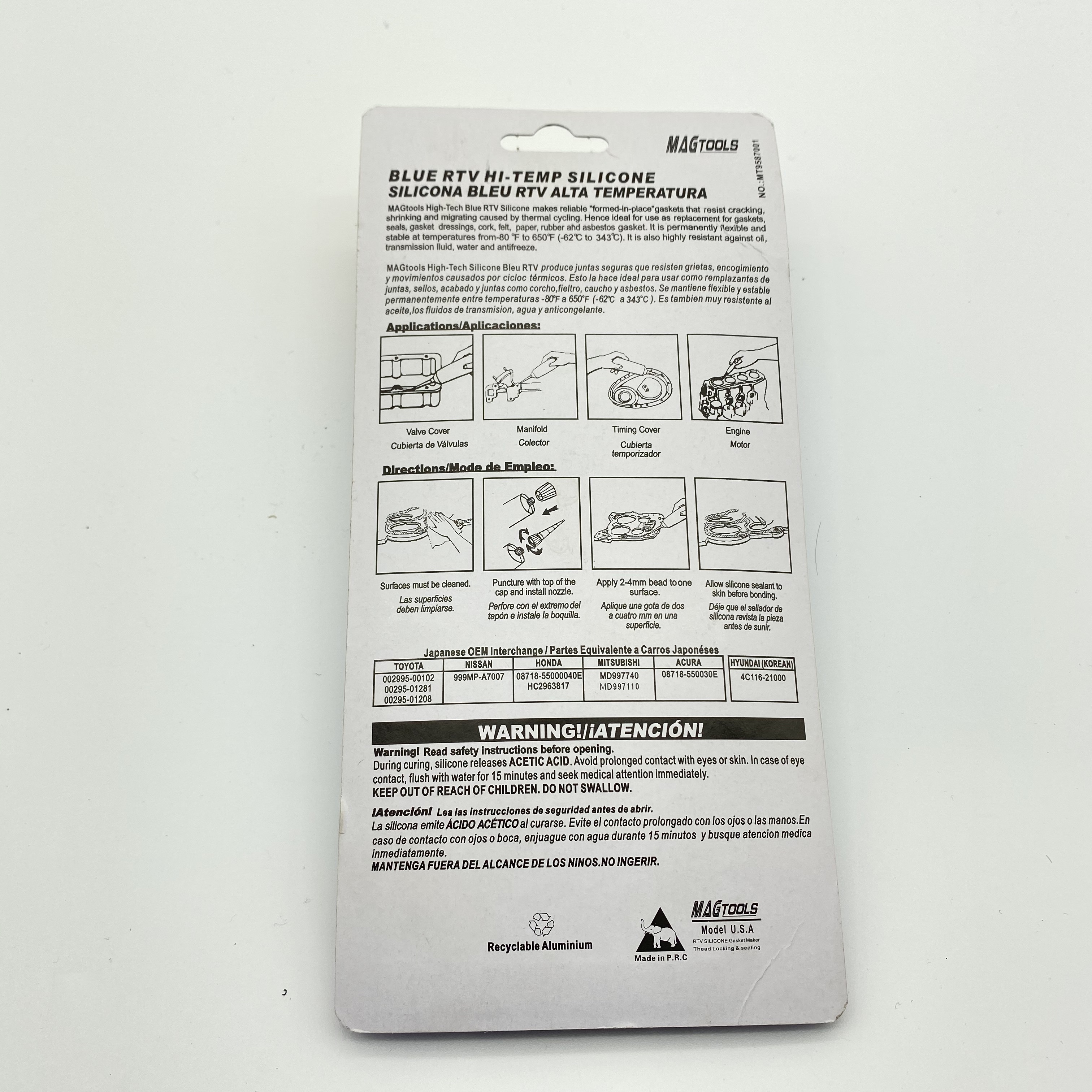 High temp Silicone Gasket maker 85g High temperature sealant