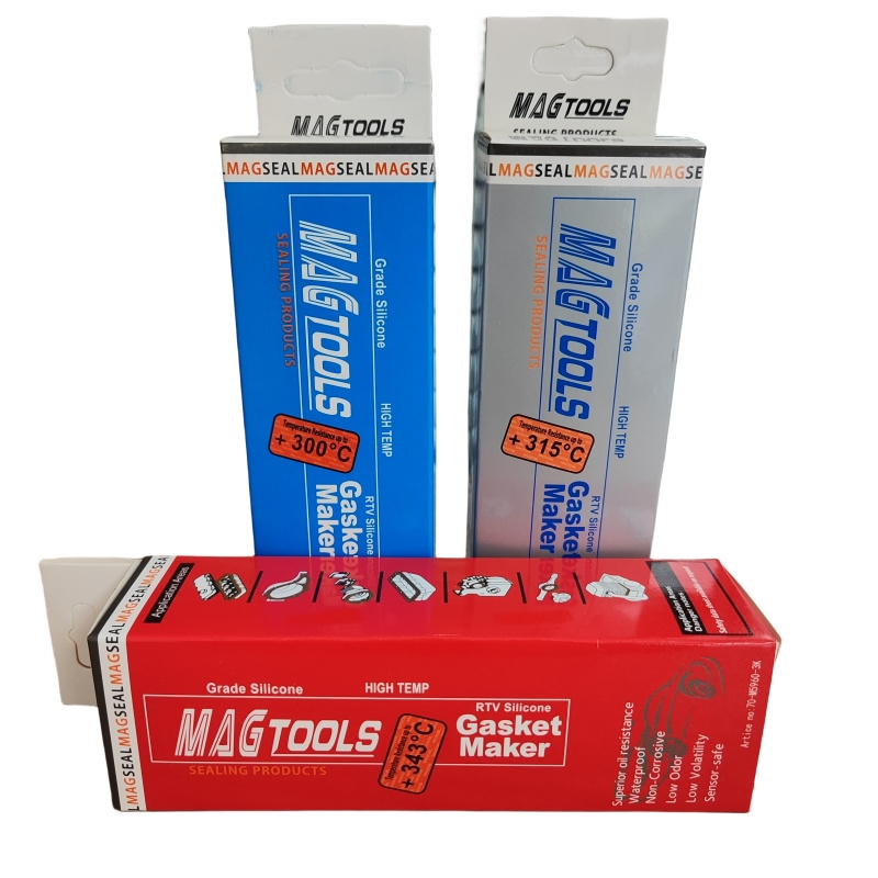 Magxosil 85g grey or red color High-Temp RTV Silicone Gasket Maker